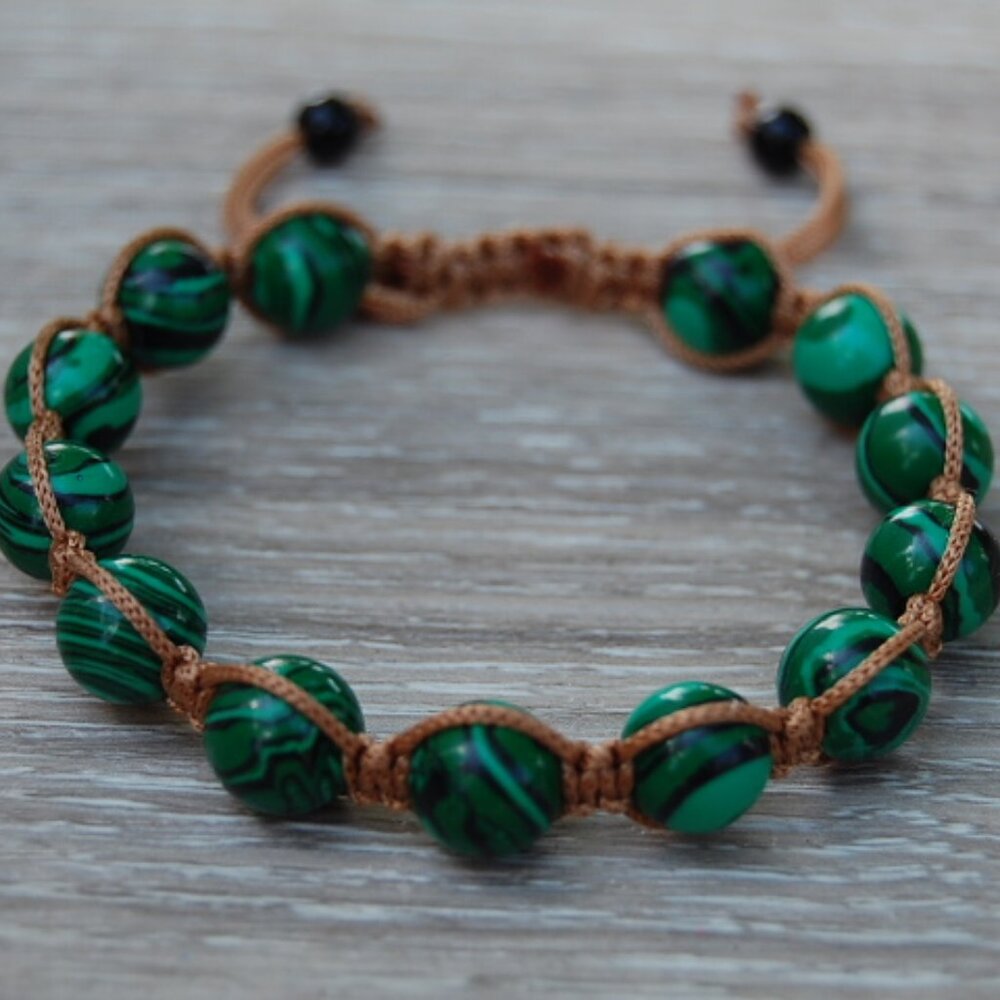 Tibetan Shamballa Style Bracelet,Large 10mm Beads,Drawstring Bracelet